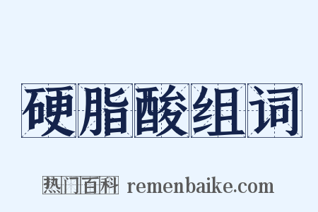 硬脂酸组词是什么意思的图片